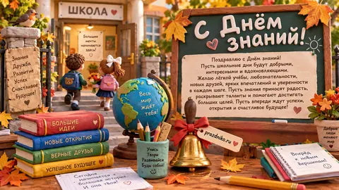 Открытка: День знаний