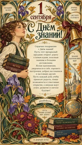 Открытка: День знаний