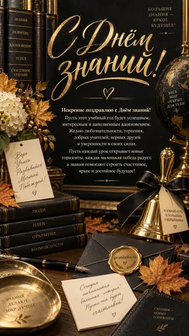 Открытка: День знаний