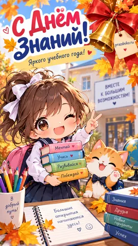 Открытка: День знаний