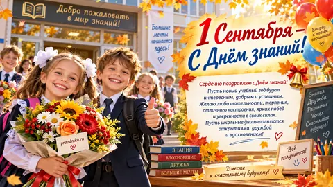 Открытка: День знаний