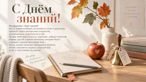 Открытка: День знаний