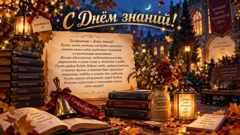 Открытка: День знаний