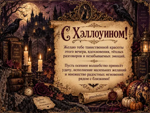 Открытка: Хэллоуин