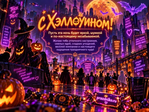 Открытка: Хэллоуин