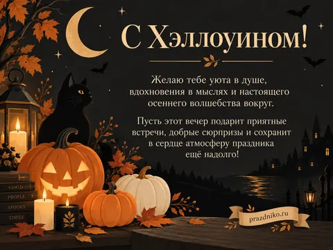 Открытка: Хэллоуин