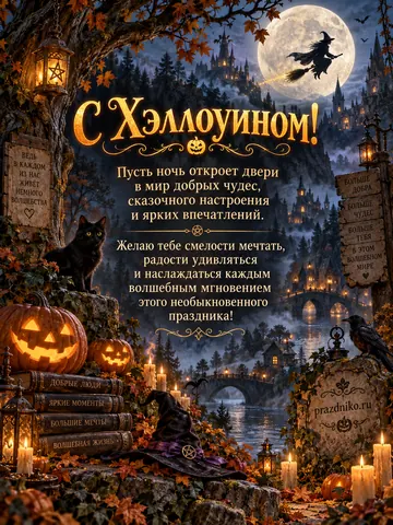 Открытка: Хэллоуин