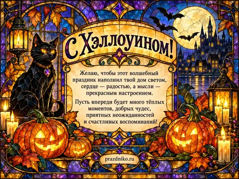 Открытка: Хэллоуин