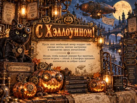 Открытка: Хэллоуин