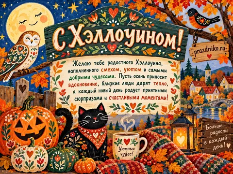 Открытка: Хэллоуин