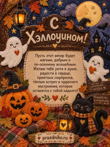 Открытка: Хэллоуин
