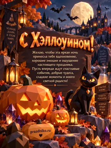 Открытка: Хэллоуин