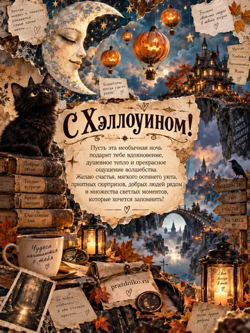 Открытка: Хэллоуин