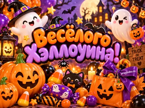 Открытка: Хэллоуин