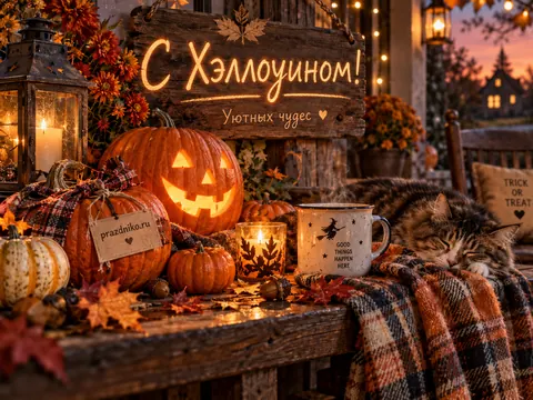 Открытка: Хэллоуин