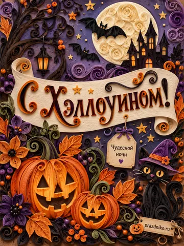 Открытка: Хэллоуин