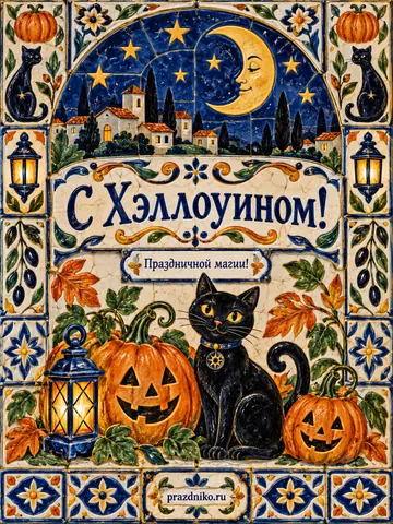 Открытка: Хэллоуин