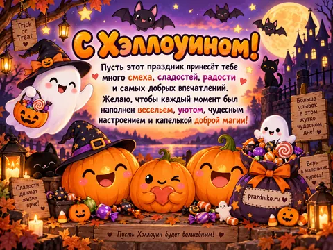Открытка: Хэллоуин