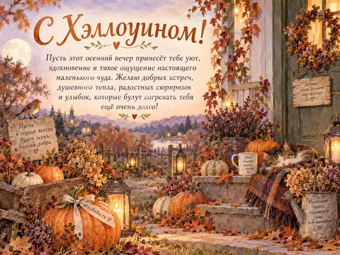 Открытка: Хэллоуин