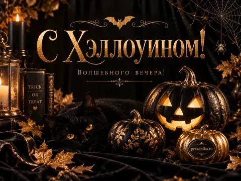 Открытка: Хэллоуин
