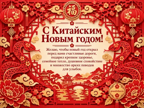 Открытка: Китайский Новый год