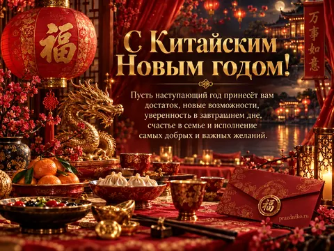 Открытка: Китайский Новый год