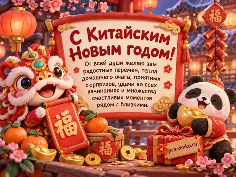 Открытка: Китайский Новый год