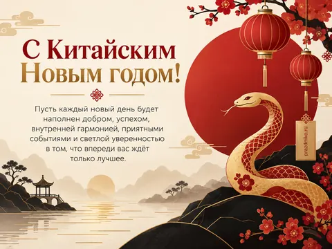 Открытка: Китайский Новый год
