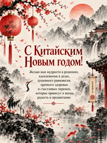 Открытка: Китайский Новый год