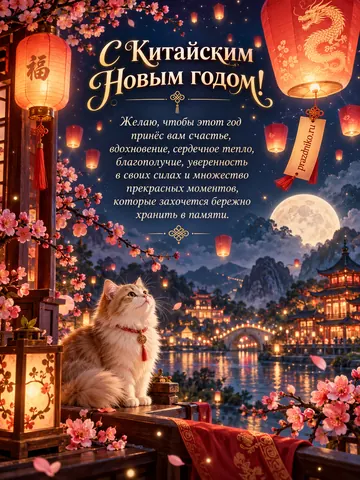 Открытка: Китайский Новый год