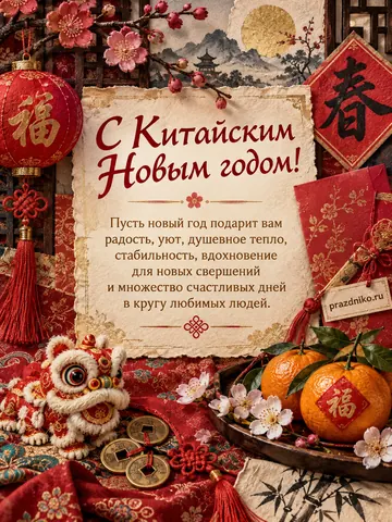 Открытка: Китайский Новый год