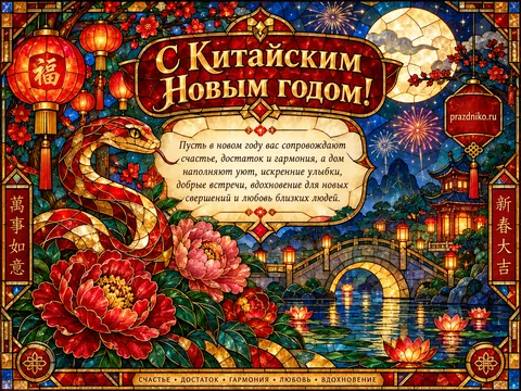 Открытка: Китайский Новый год