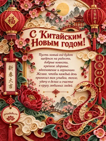 Открытка: Китайский Новый год