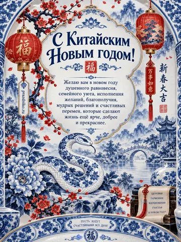 Открытка: Китайский Новый год