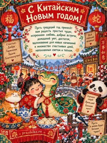 Открытка: Китайский Новый год