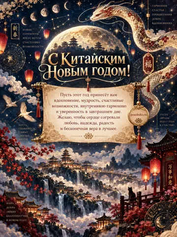 Открытка: Китайский Новый год