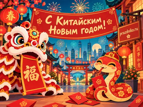 Открытка: Китайский Новый год