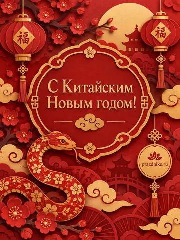 Открытка: Китайский Новый год