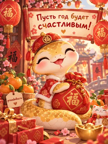 Открытка: Китайский Новый год