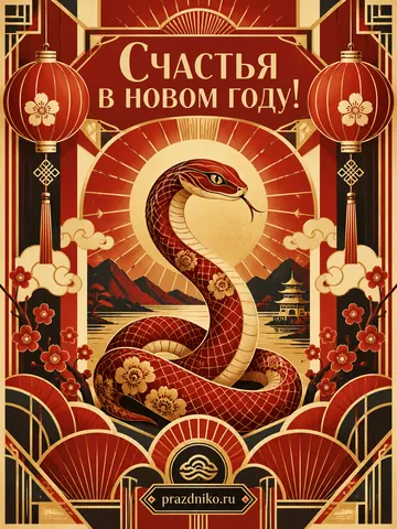 Открытка: Китайский Новый год