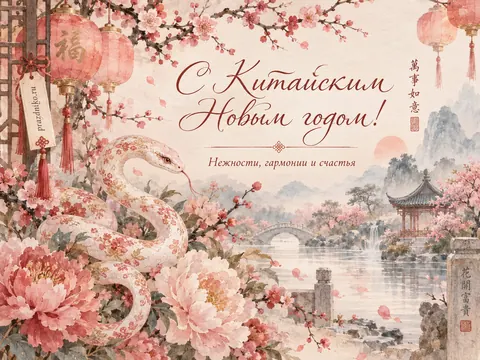 Открытка: Китайский Новый год