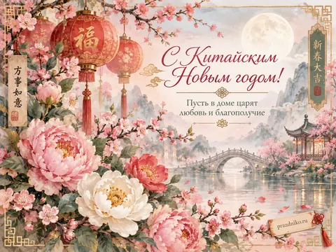 Открытка: Китайский Новый год