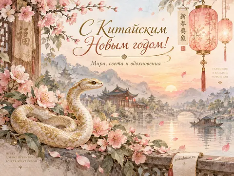 Открытка: Китайский Новый год