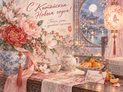 Открытка: Китайский Новый год
