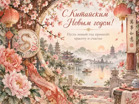 Открытка: Китайский Новый год