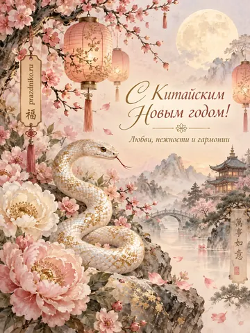 Открытка: Китайский Новый год
