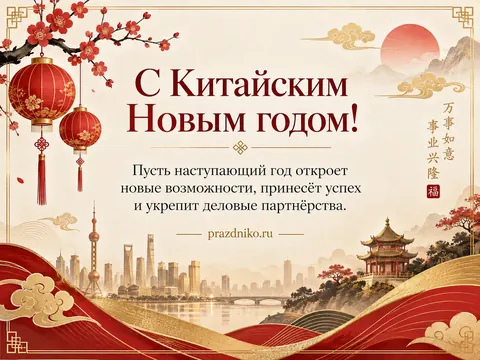 Открытка: Китайский Новый год