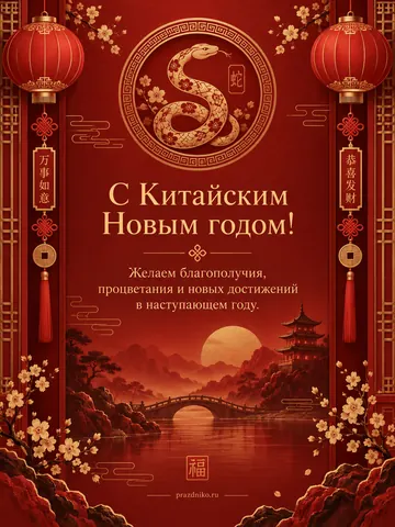 Открытка: Китайский Новый год