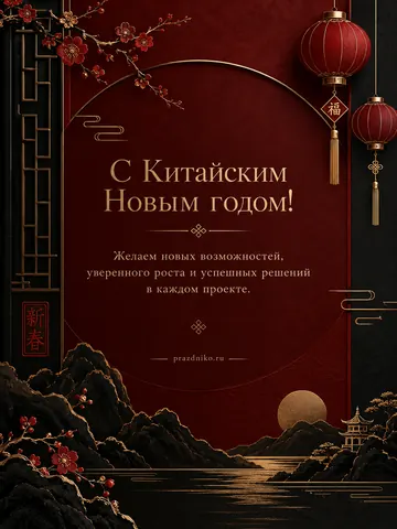 Открытка: Китайский Новый год