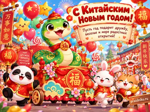 Открытка: Китайский Новый год